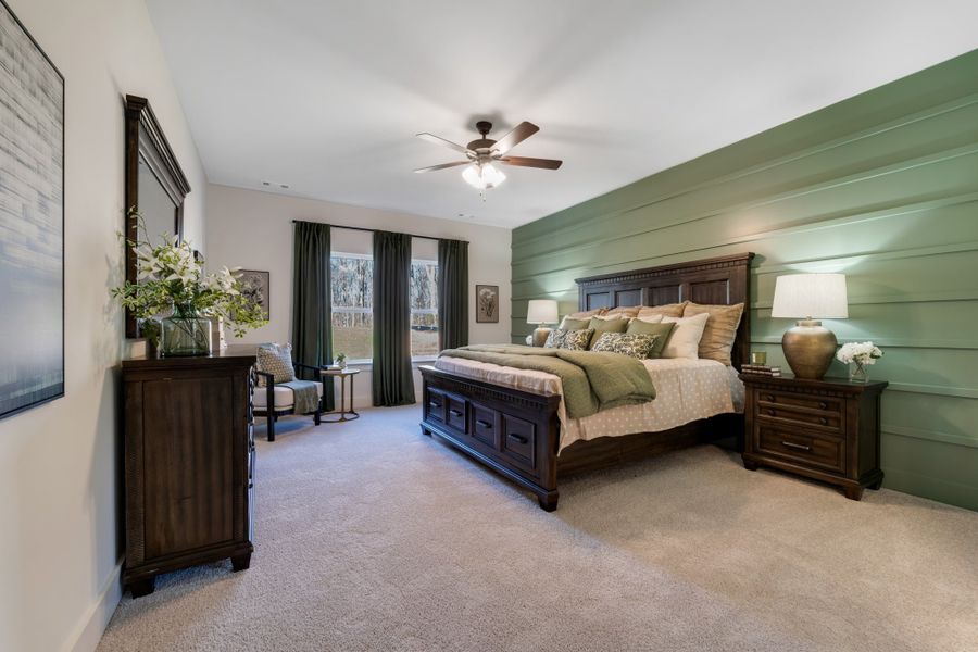 Furnished interior in a model home at Brush Creek in Fairview (Image 25).