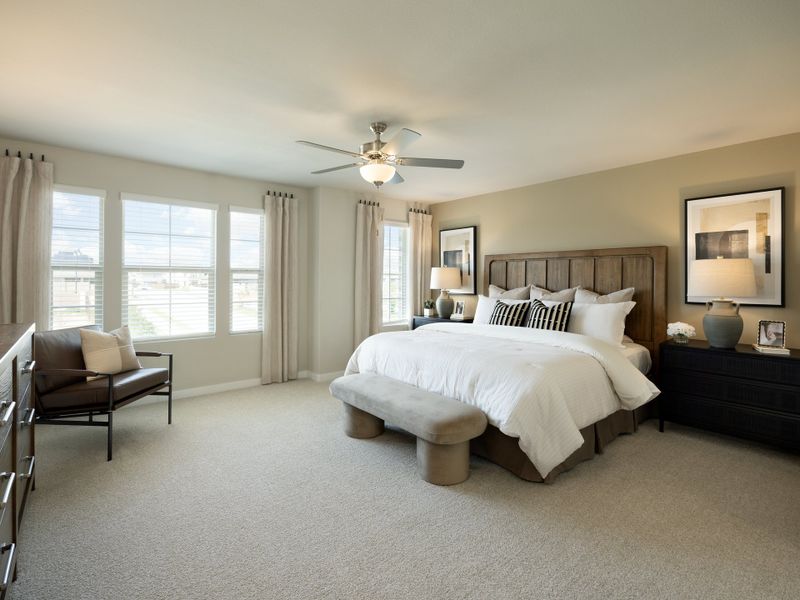 Furnished interior in a model home at Oak Ridge Park in Corinth (Image 16). Furnished interior in a model home at Oak Ridge Park in Corinth (Image 16).