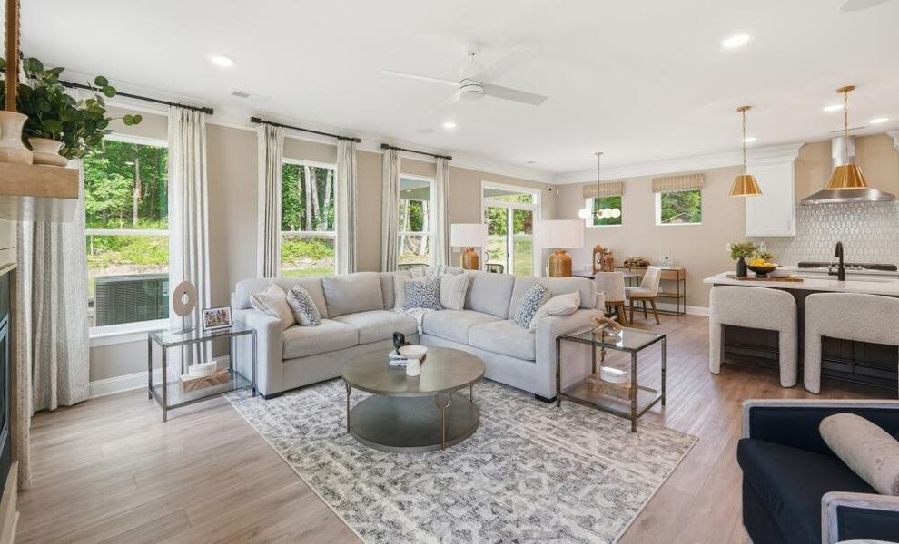 Furnished interior in a model home at Caldwell Forest in Charlotte (Image 11). Furnished interior in a model home at Caldwell Forest in Charlotte (Image 11).