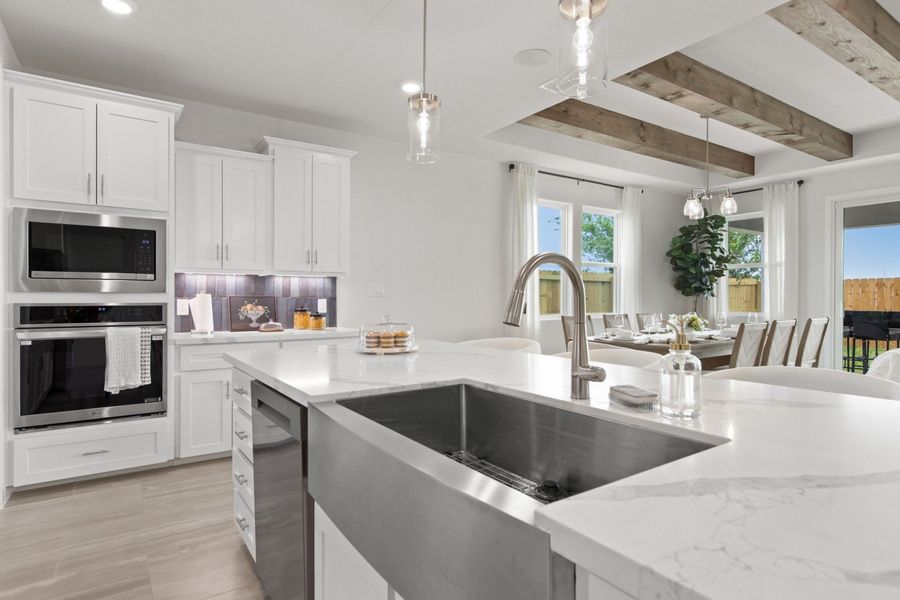 Furnished interior in a model home at Northwood Trails in Mcallen (Image 35).