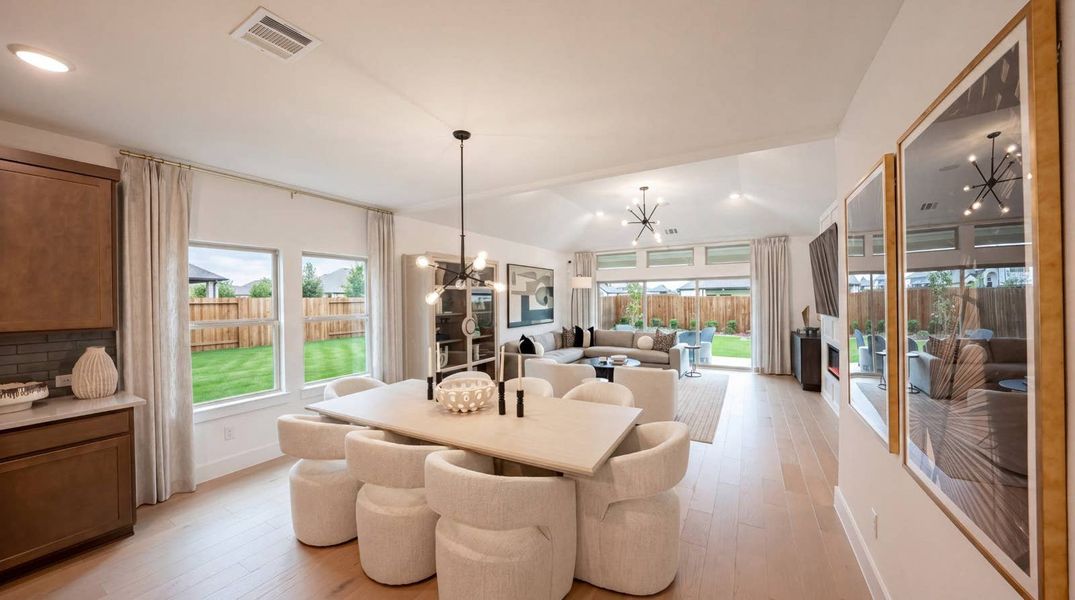 Furnished interior in a model home at Brookfield in Melissa (Image 34).