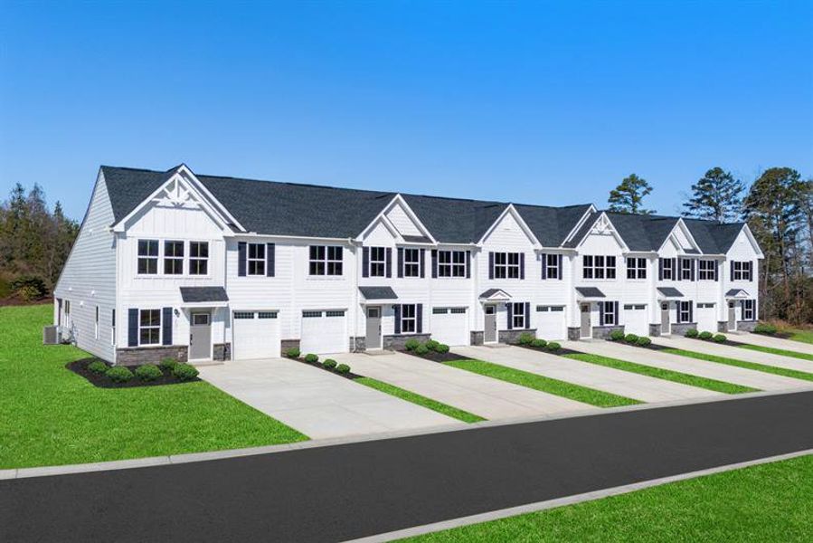 CLOSEST NEW TOWNHOMES TO THE BEACH WITH LOW HOA, POOL, LAWN CARE AND FIRST-FLOOR OWNER’S SUITE​