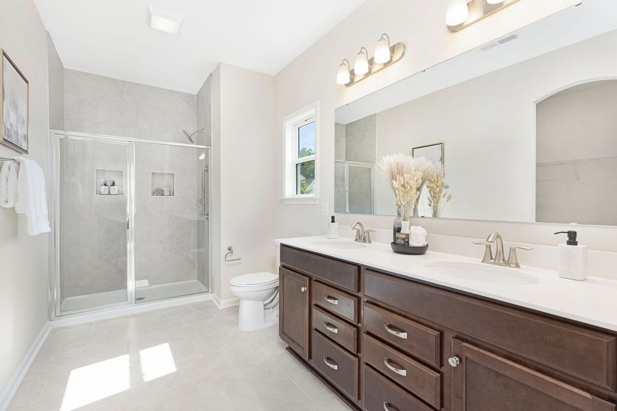 Furnished interior in a model home at Edgewater - The Greens in Lancaster (Image 12).