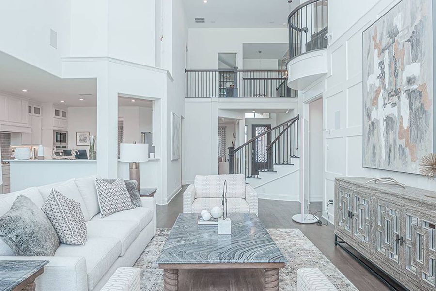 Furnished interior in a model home at Broadmoor Estates in Ovilla (Image 4).