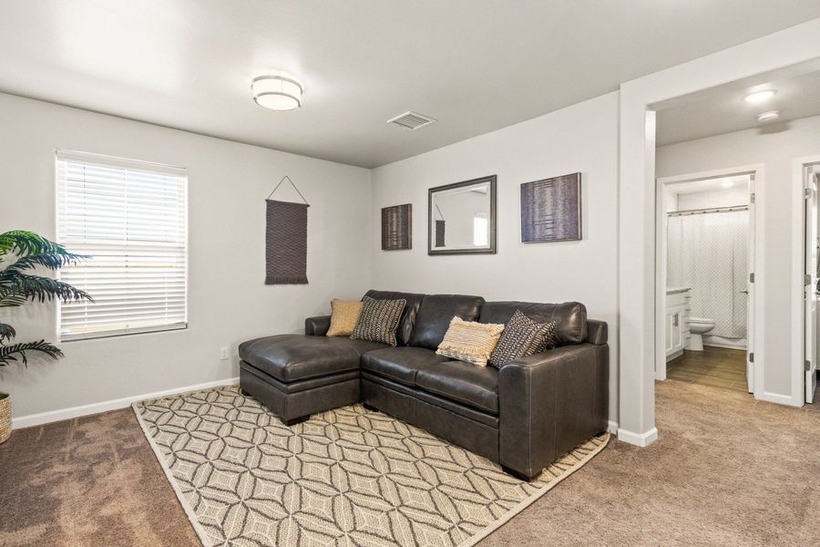 Furnished interior in a model home at Hillside Park in El Paso (Image 29).