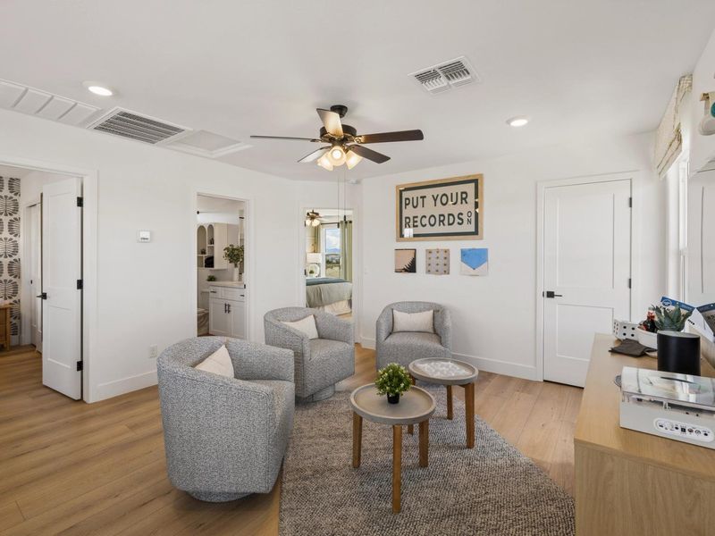 Furnished interior in a model home at South Ranch Southern Collection in Prescott (Image 11).