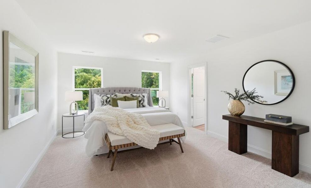 Furnished interior in a model home at The Grove at Bratton Park in York (Image 26). Furnished interior in a model home at The Grove at Bratton Park in York (Image 26).