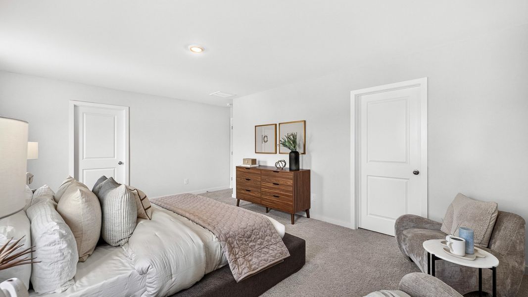 Furnished interior in a model home at Logan Farms in Mooresville (Image 23).