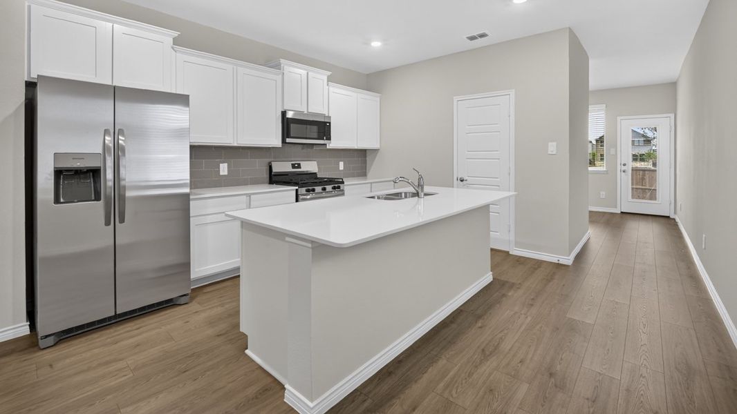 Furnished interior in a model home at Magnolia at Legacy Hills in Celina (Image 3).