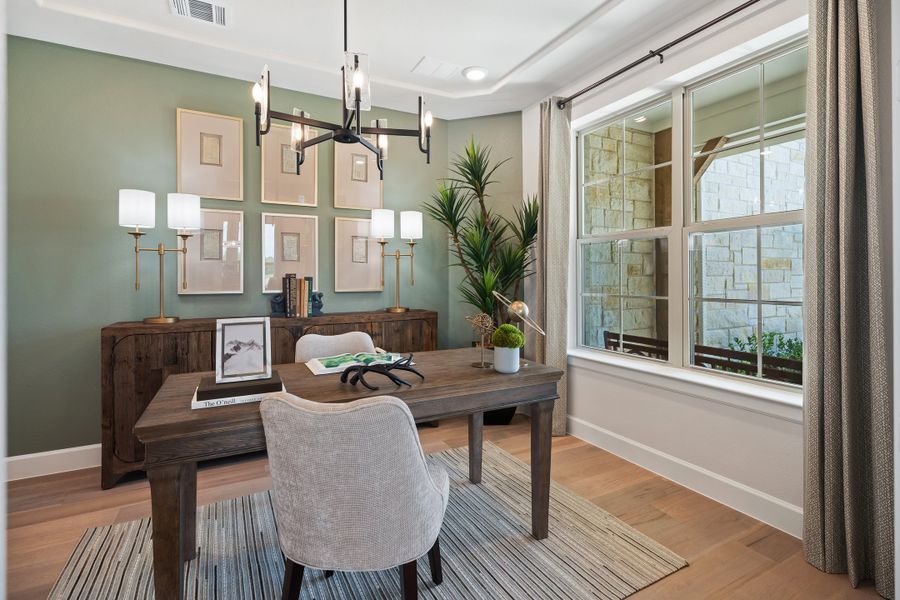Furnished interior in a model home at Heath Golf and Yacht Club in Heath (Image 7).