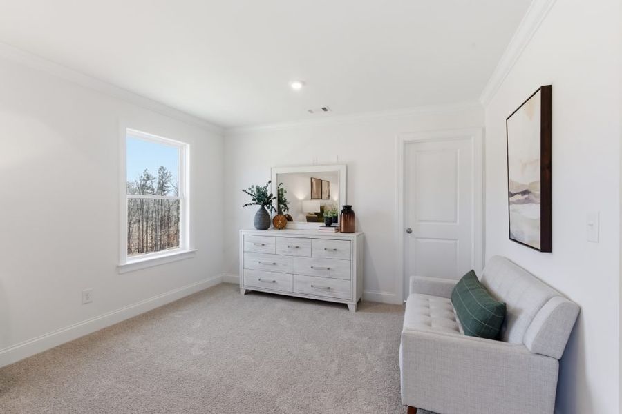 Furnished interior in a model home at The Estates at Hurricane Pointe in Douglasville (Image 31). Furnished interior in a model home at The Estates at Hurricane Pointe in Douglasville (Image 31).