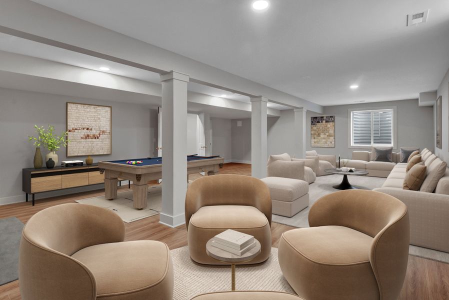 Furnished interior in a model home at Birdsong Estates in Orchard Park (Image 26).