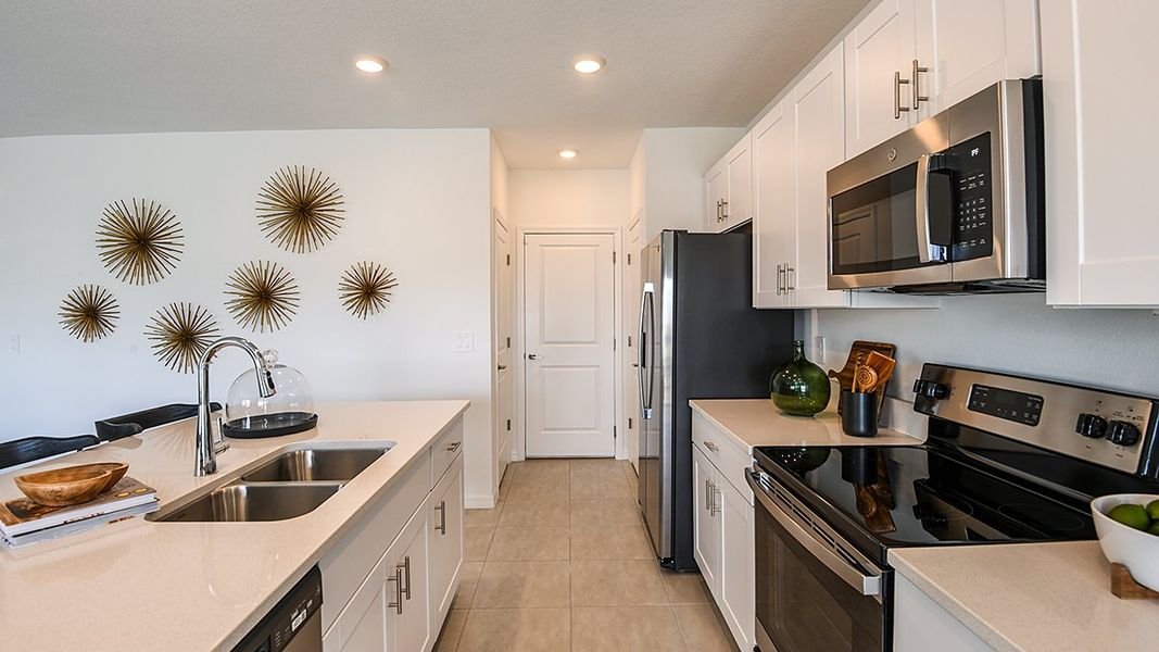 Furnished interior in a model home at Marion Creek in Haines City (Image 48).