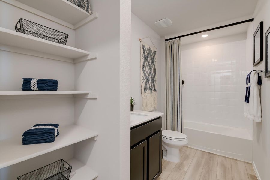 Furnished interior in a model home at Willow Glenn in Temple (Image 20).