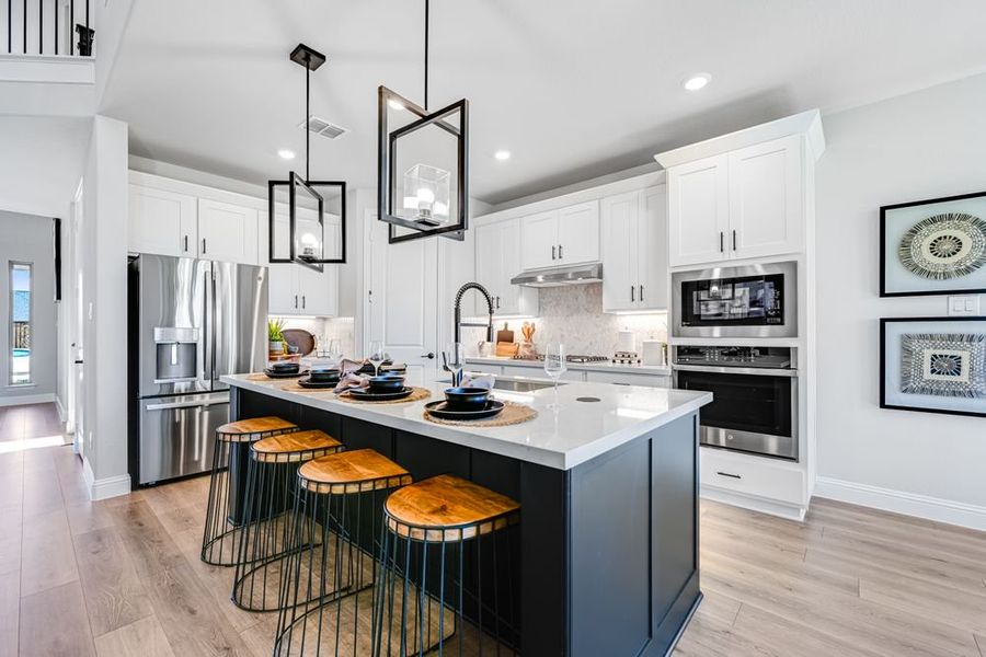 Furnished interior in a model home at Cross Creek Meadows 55s in Celina (Image 37).