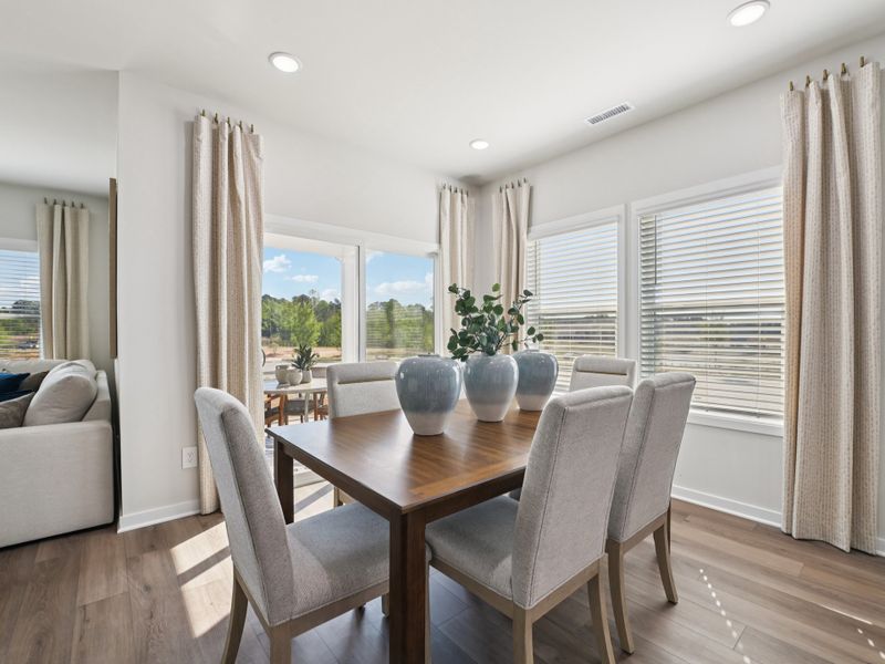Furnished interior in a model home at Marshburn Landing - Signature Series in Wendell (Image 5).