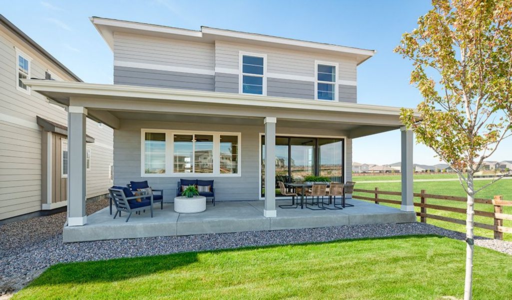 Front exterior of a home in the Banning Lewis Ranch community, located in Colorado Springs, CO (Image 2).