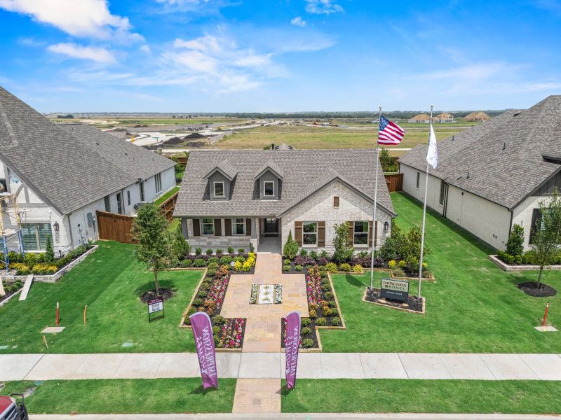 Front exterior of a home in the Myrtle Creek community, located in Waxahachie, TX (Image 4).