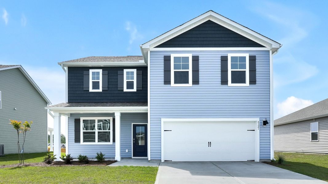 Front exterior of a home in the Bella Point community, located in Bolivia, NC (Image 4).