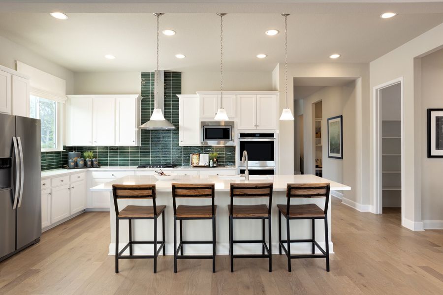Furnished interior in a model home at Cibolo Crossing in Universal City (Image 4).