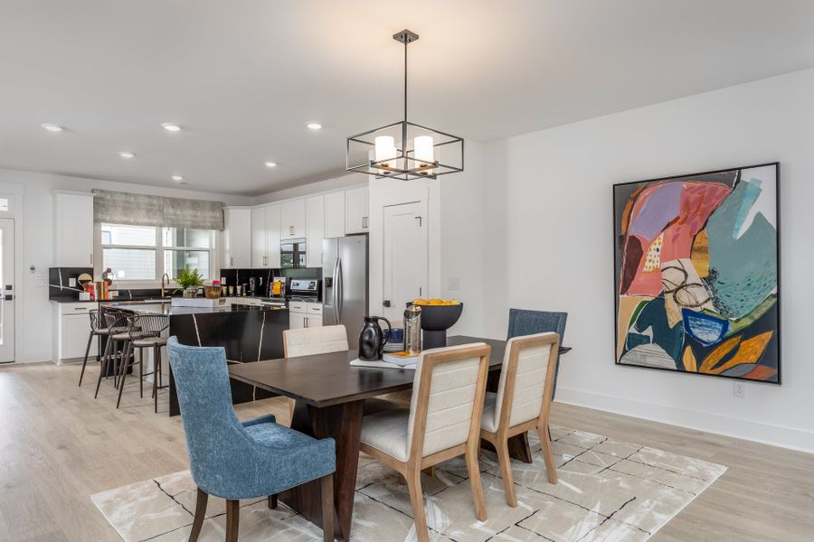 Furnished interior in a model home at Page Townes in Durham (Image 9). Furnished interior in a model home at Page Townes in Durham (Image 9).