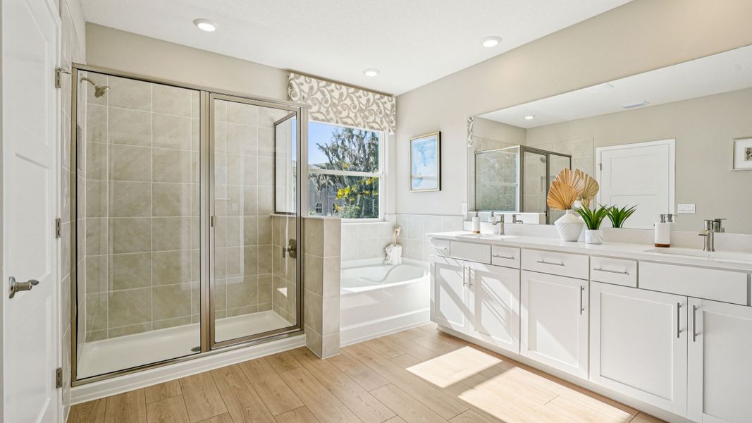 Furnished interior in a model home at Ridge at Heath Brook in Ocala (Image 25).