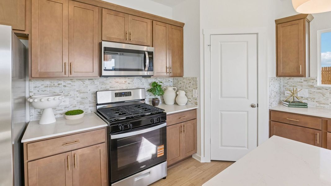 Furnished interior in a model home at Frontier in Mustang Ridge (Image 15).