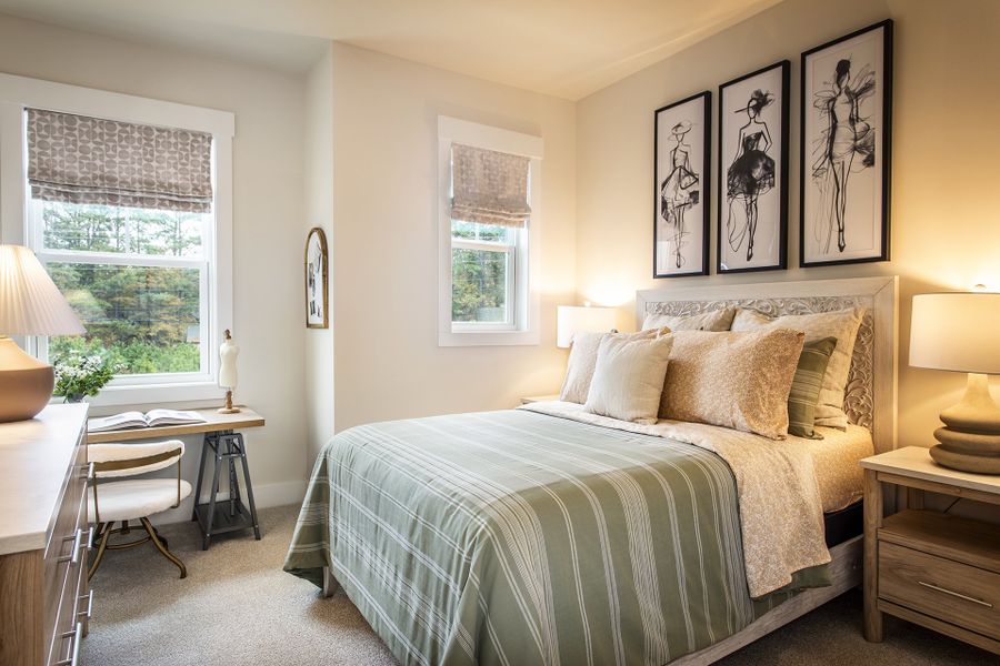 Furnished interior in a model home at Towne Village at Suwanee Dam in Sugar Hill (Image 9).