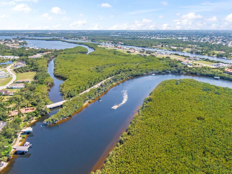 Aerial view of the Rivella community in Port St. Lucie, FL, showing layout and nearby surroundings (Image 13).