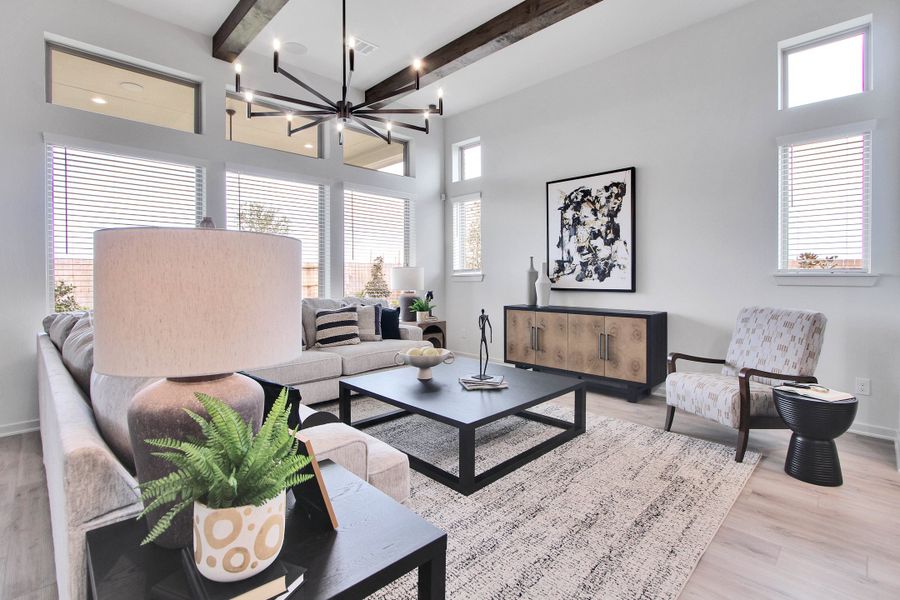 Furnished interior in a model home at Canterra Creek  60' in Iowa Colony (Image 34).