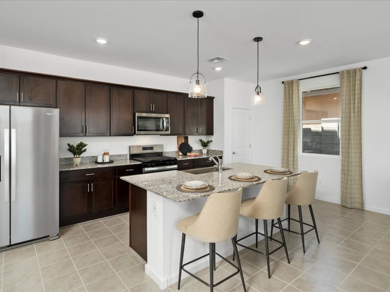 Kitchen in Cedar Floorplan at Silva Farms