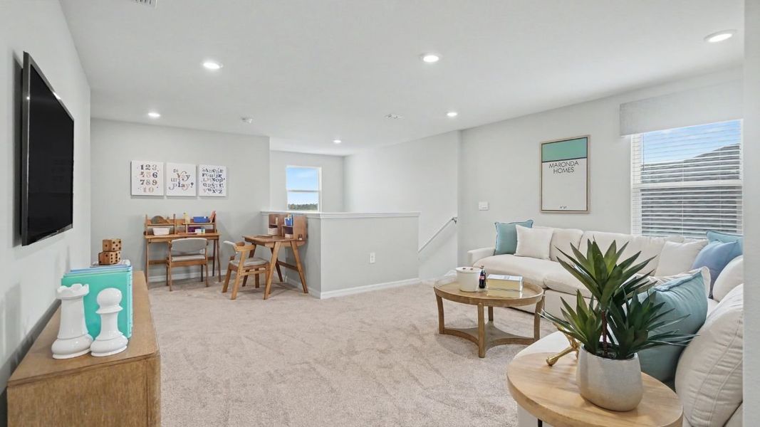 Furnished interior in a model home at Canterwood Acres in Ocala (Image 11).