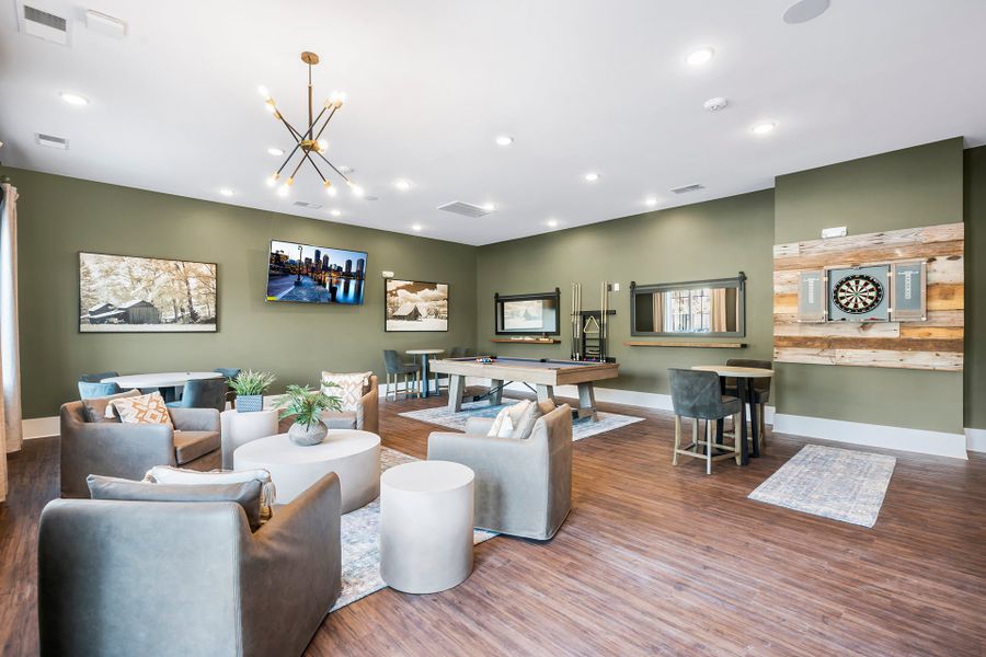 Furnished interior in a model home at The Walk at East Village in Clayton (Image 46). Furnished interior in a model home at The Walk at East Village in Clayton (Image 46).