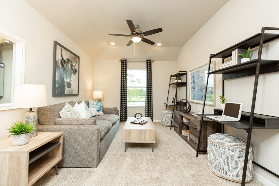 Furnished interior in a model home at Montgomery Ridge: Founders Collection in Montgomery (Image 12).