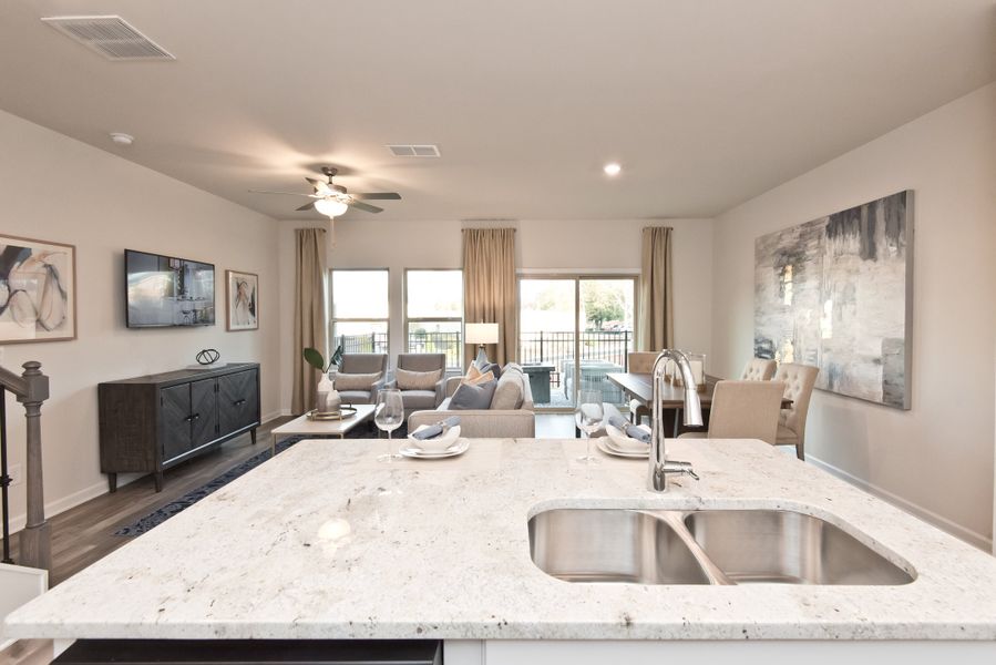 Furnished interior in a model home at Brooks Lake in Loganville (Image 9). Furnished interior in a model home at Brooks Lake in Loganville (Image 9).