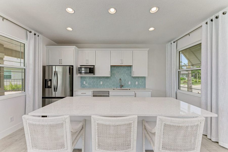 Furnished interior in a model home at The Laurels in Parrish (Image 150).