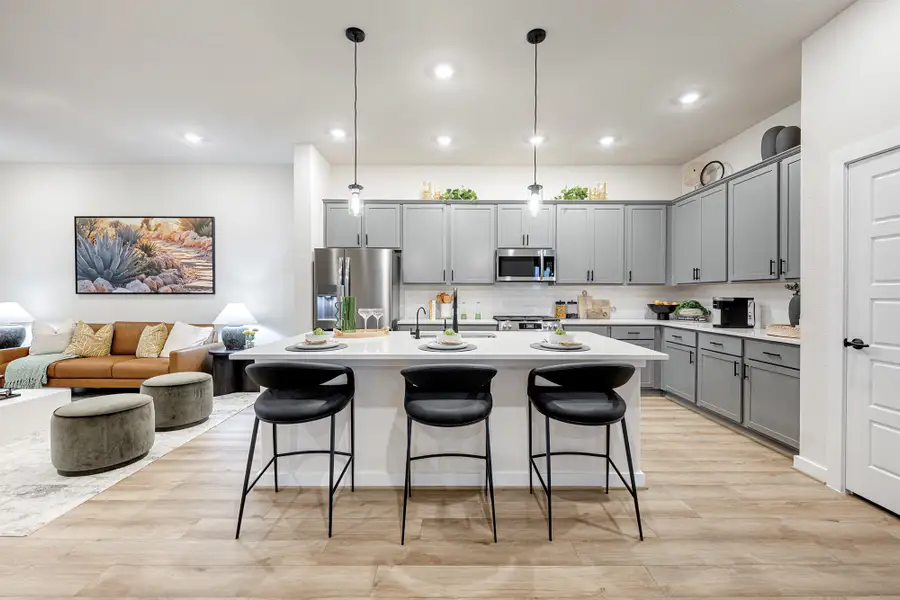 Furnished interior in a model home at Mayfair - Select Garden Series in New Braunfels (Image 6).