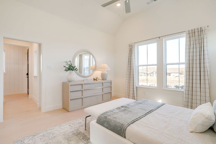 Furnished interior in a model home at MidTowne in Midlothian (Image 39).