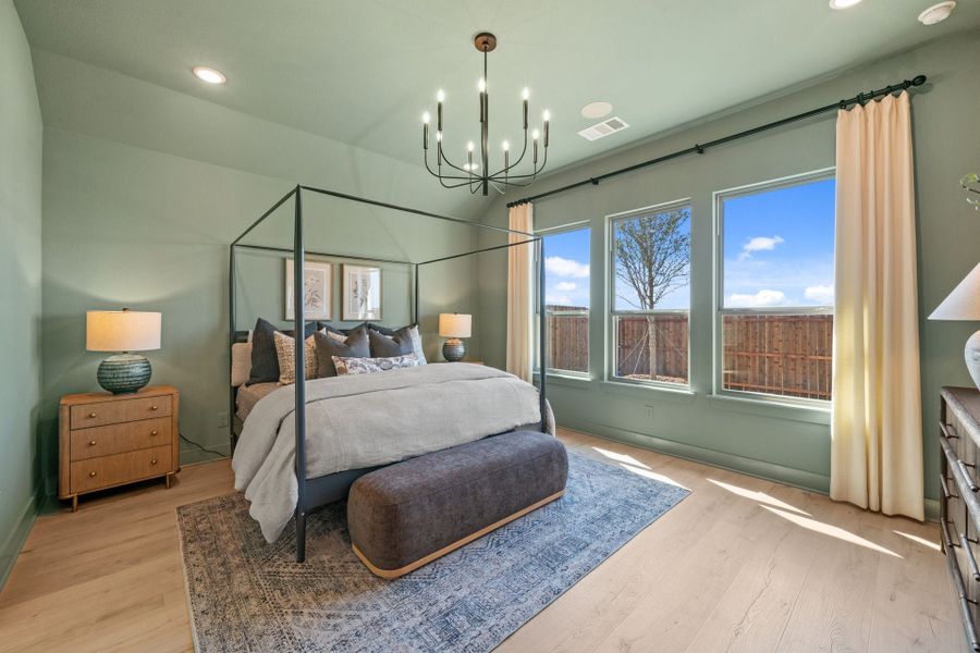 Furnished interior in a model home at Chaparral Park in Oak Point (Image 22).