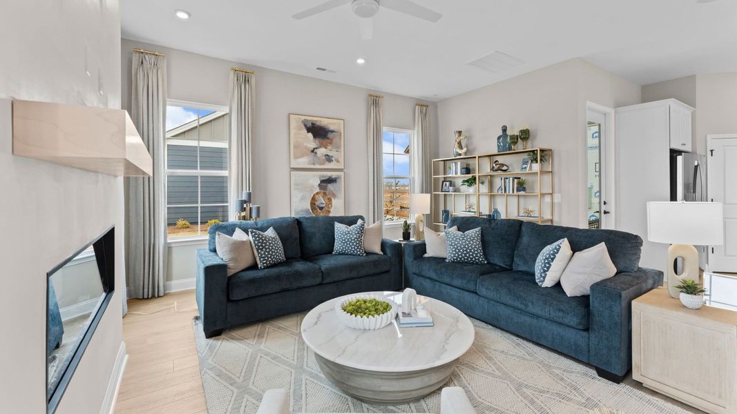 Furnished interior in a model home at Miller Farm Single Family Homes in Pineville (Image 41). Furnished interior in a model home at Miller Farm Single Family Homes in Pineville (Image 41).
