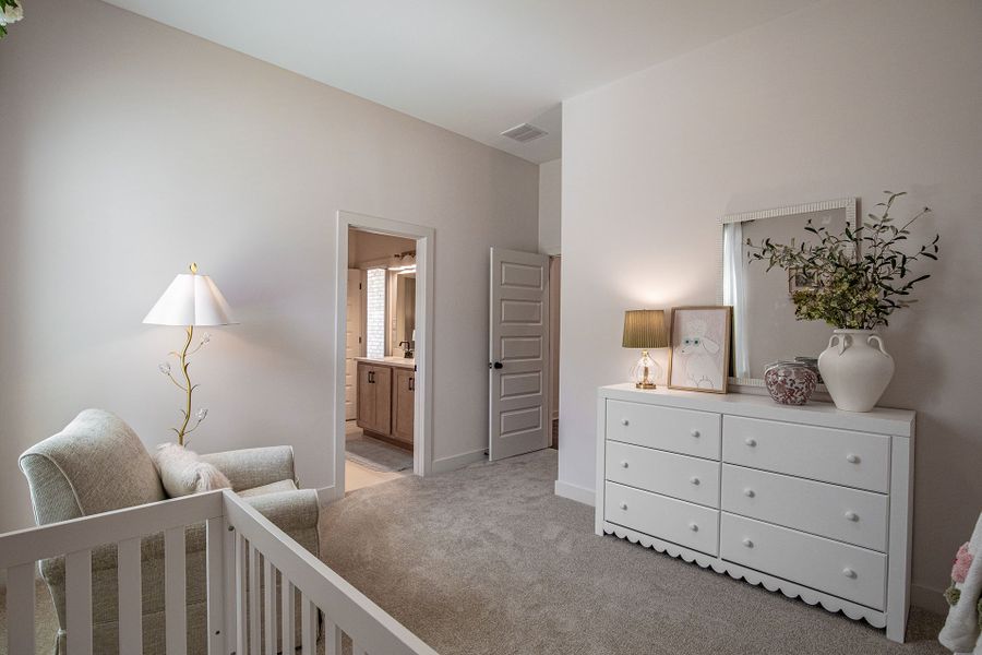 Furnished interior in a model home at Amherst in Cordova (Image 28).
