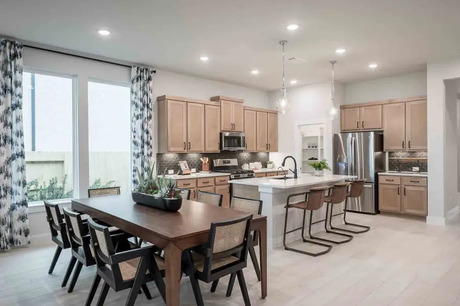 Furnished interior in a model home at Trillium 50′ in Richmond (Image 4).