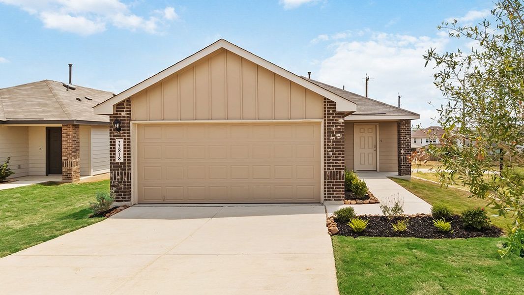 Front exterior of a home in the Stonehill community, located in San Antonio, TX (Image 2). Front exterior of a home in the Stonehill community, located in San Antonio, TX (Image 2).