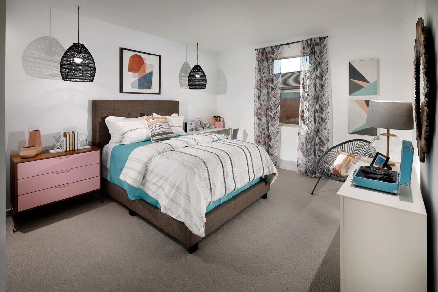 Roomy secondary bedrooms are perfect for families or guest rooms.