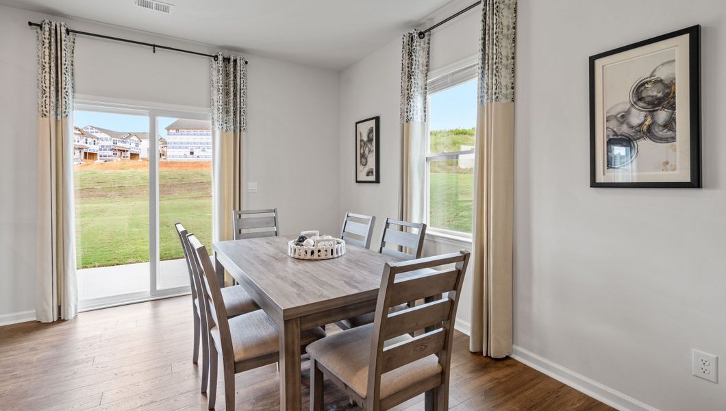 Furnished interior in a model home at Brookside Farms in Greer (Image 15).