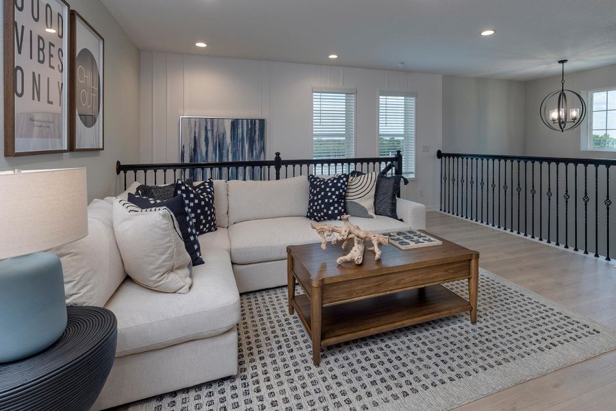 Furnished interior in a model home at Trinity Gardens in Deland (Image 8).