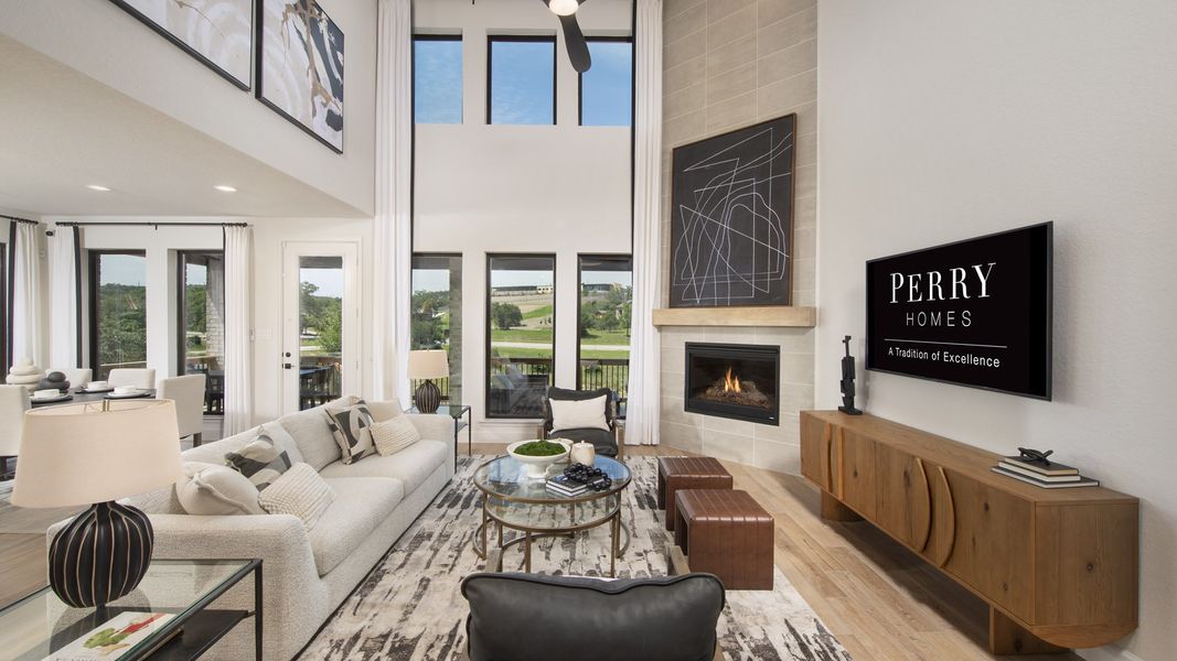 Furnished interior in a model home at Johnson Ranch 55' in Bulverde (Image 16). Furnished interior in a model home at Johnson Ranch 55' in Bulverde (Image 16).