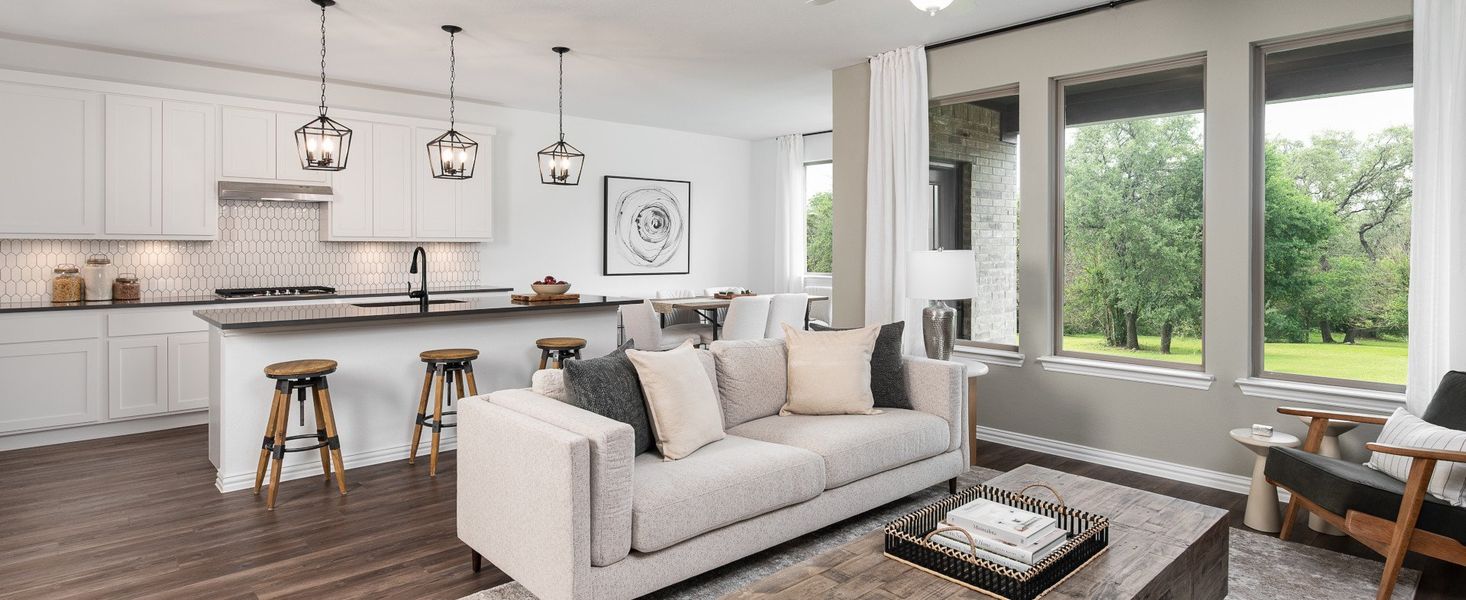 Furnished interior in a model home at Devonshire 40s in Forney (Image 14). Furnished interior in a model home at Devonshire 40s in Forney (Image 14).