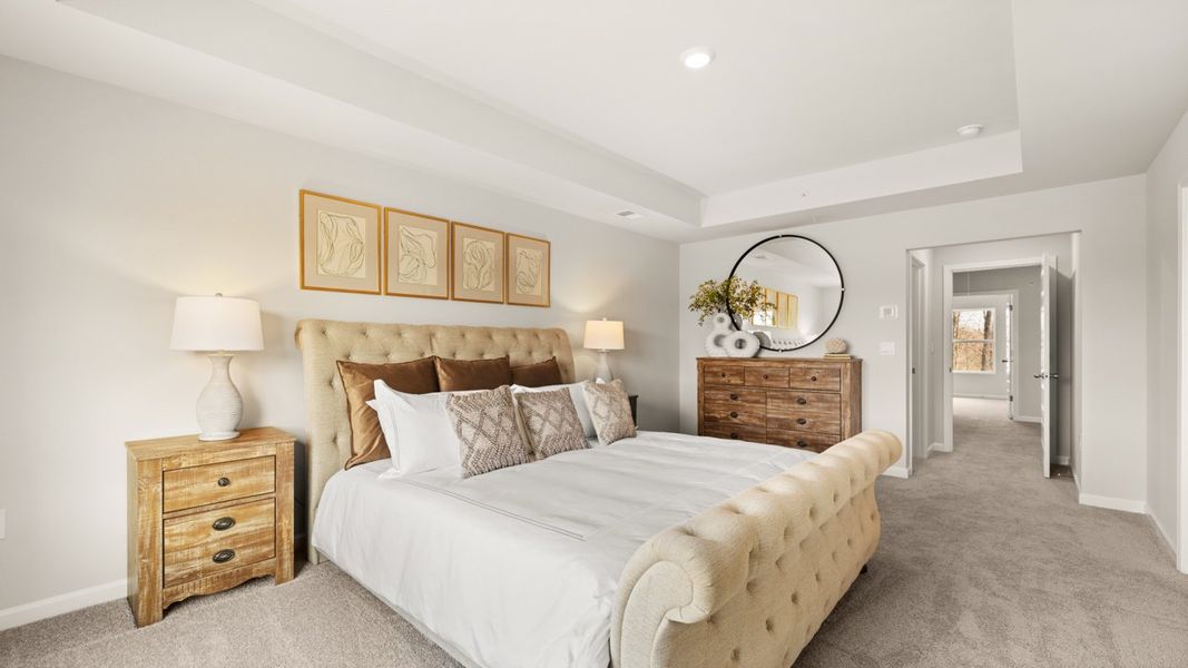 Furnished interior in a model home at The Reserve at North Bridges in McDonough (Image 21).