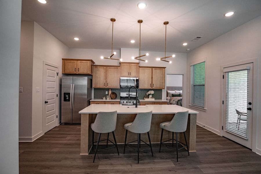 Furnished interior in a model home at Amherst in Cordova (Image 41).
